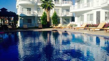 Deluxe Apartment, Pool View | Exterior
