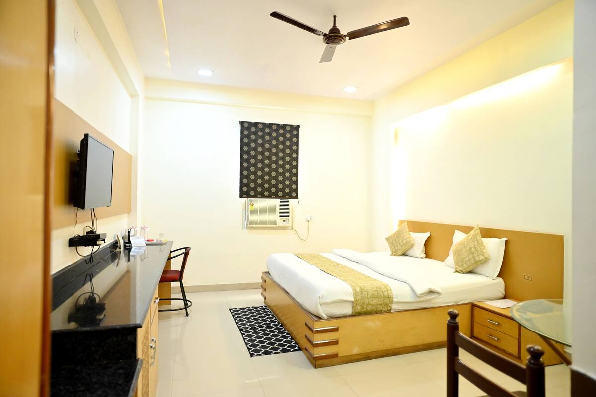 Deluxe Room | Memory foam beds, desk, laptop workspace