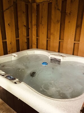 Cabin, 1 Bedroom | Spa | Hot tub