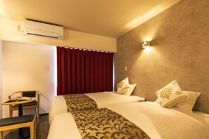 트윈룸 | 무료 WiFi, 침대 시트