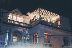 Front of property – evening/night