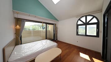 Individually decorated, individually furnished, desk, laptop workspace