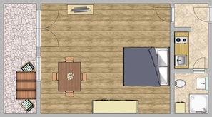 Studio (Berglust) | Floor plan - Berglust (Garmisch-Partenkirchen)