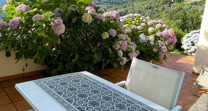 Charming loft at garden level with magnificent landscape, quiet, comfy, clean