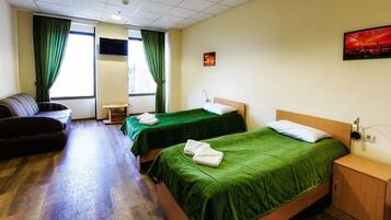 Standard Room, Multiple Beds, Non Smoking, Club Lounge Access | Laptop workspace, soundproofing, iron/ironing board, free WiFi