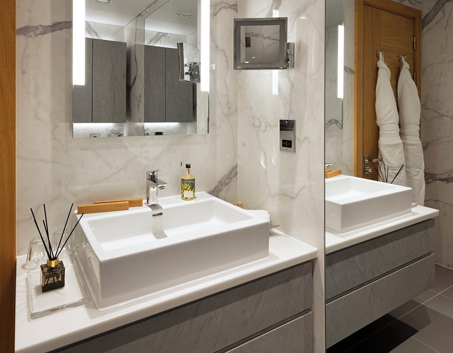 free toiletries, hair dryer, slippers, towels