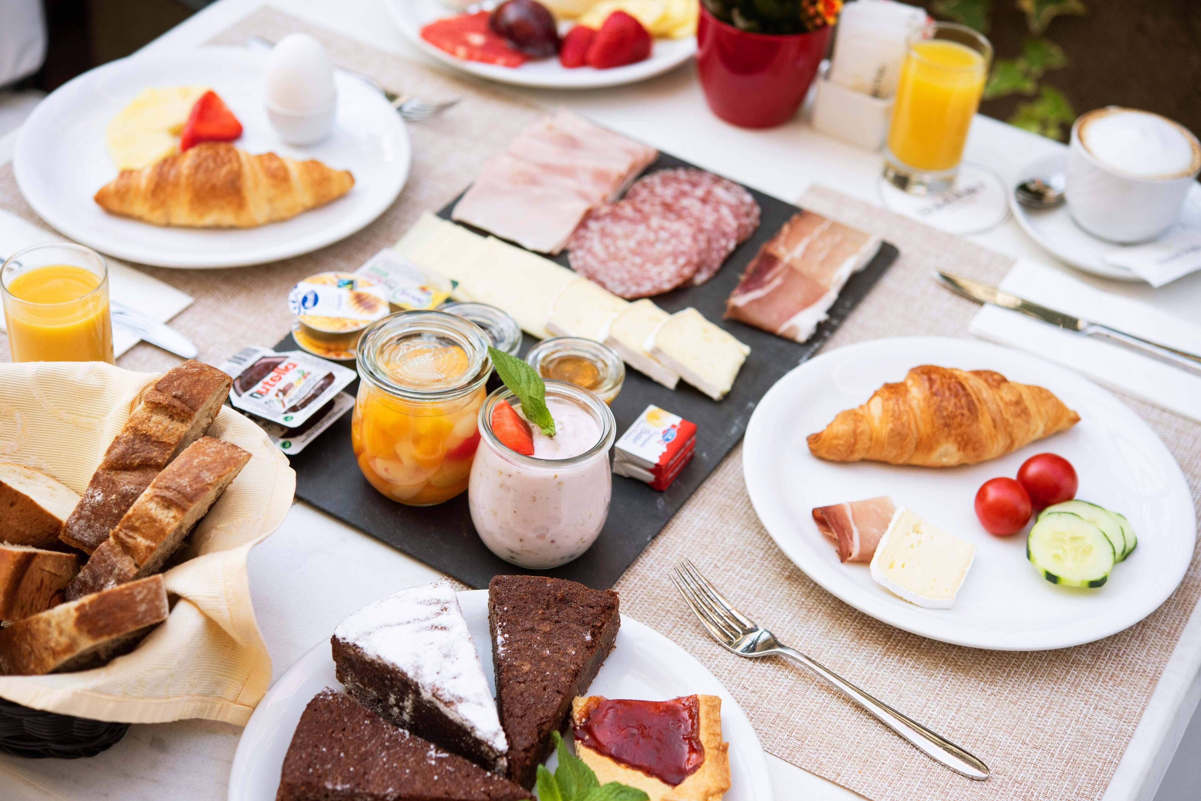 daily buffet breakfast (chf 20 per person)