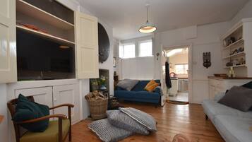 50-inch Smart TV with digital channels, TV, DVD player