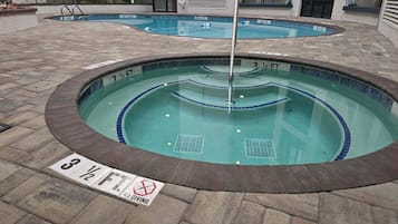 Indoor pool, outdoor pool