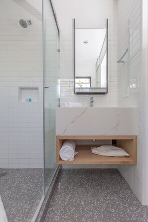 Shower, hair dryer, towels, soap - V65 Mexico (Mexico City)
