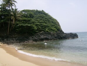 Plage privée, sable blanc