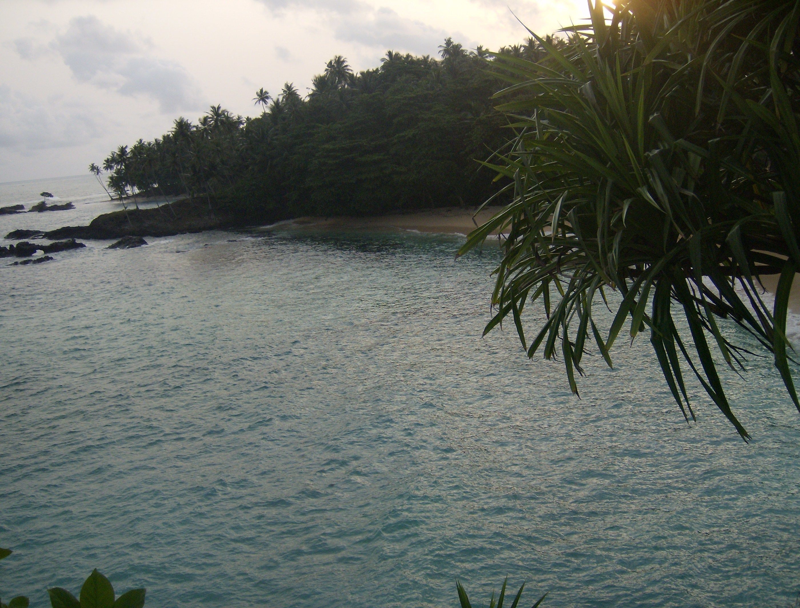 Private beach, white sand