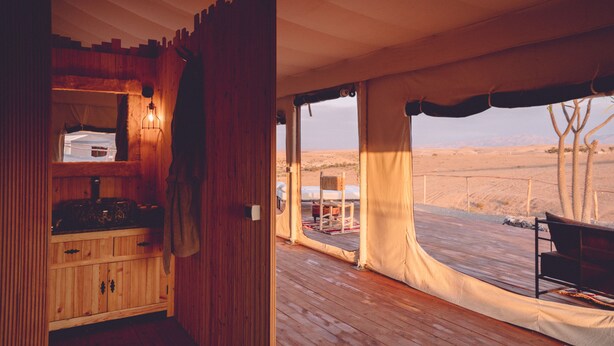 Luxury Family Tent | In-room safe - Dar ina camp (Agafay)