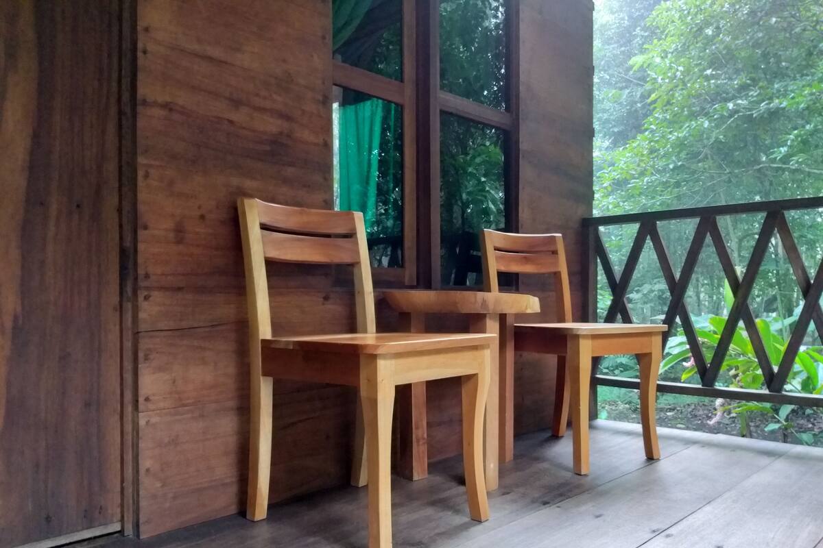 Family Cabin, 2 Double Beds, Shared Bathroom | Terrace/patio
