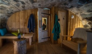 Sauna - Gîte la Retorderie: 11 people + 2 babies, sauna, catamaran net, cabin, fireplace (Saulxures-sur-Moselotte)
