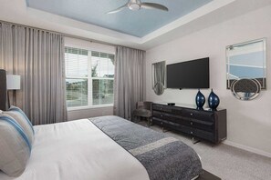 8 bedrooms, desk, iron/ironing board, travel cot