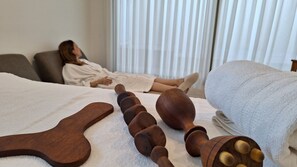 Sauna, massages
