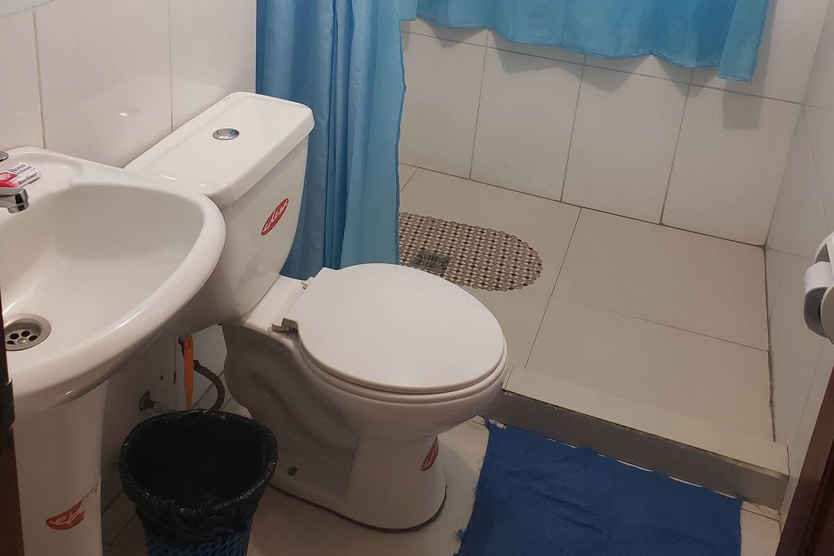 Shower, towels