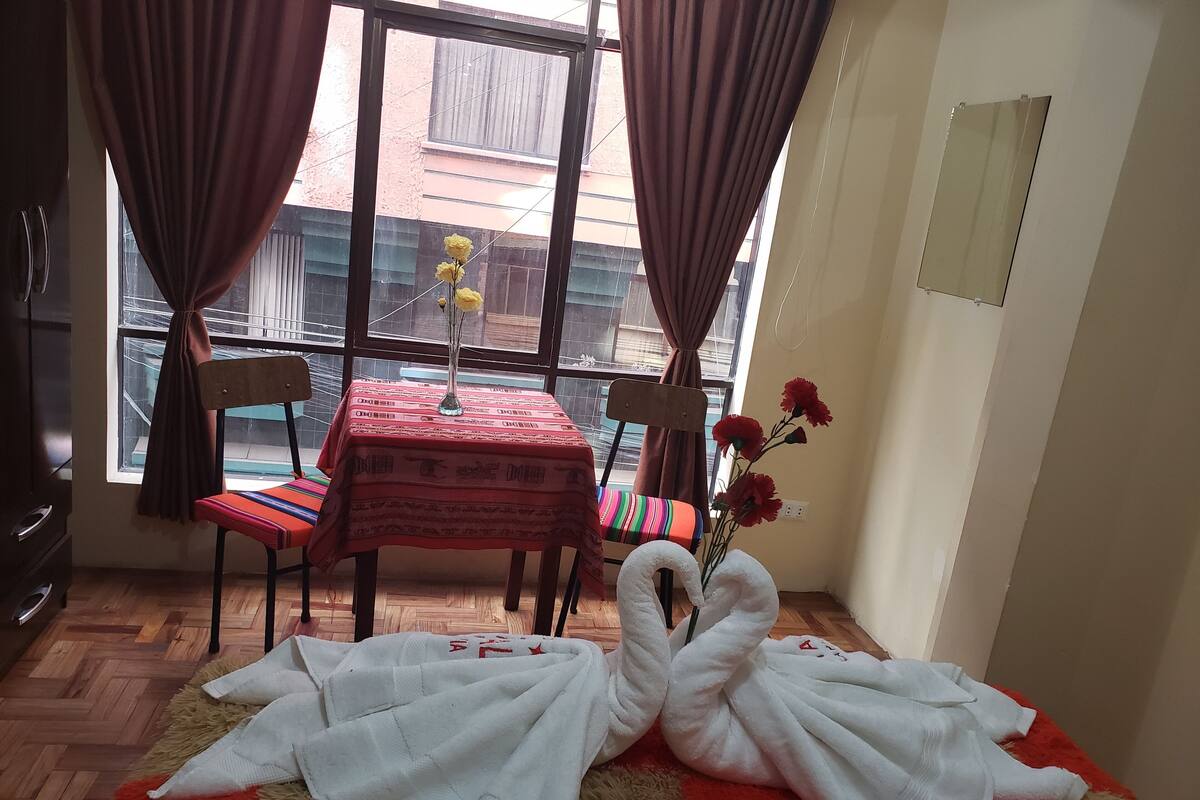 Blackout curtains, iron/ironing board, free WiFi