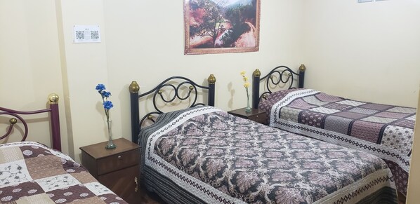 Blackout curtains, iron/ironing board, free WiFi