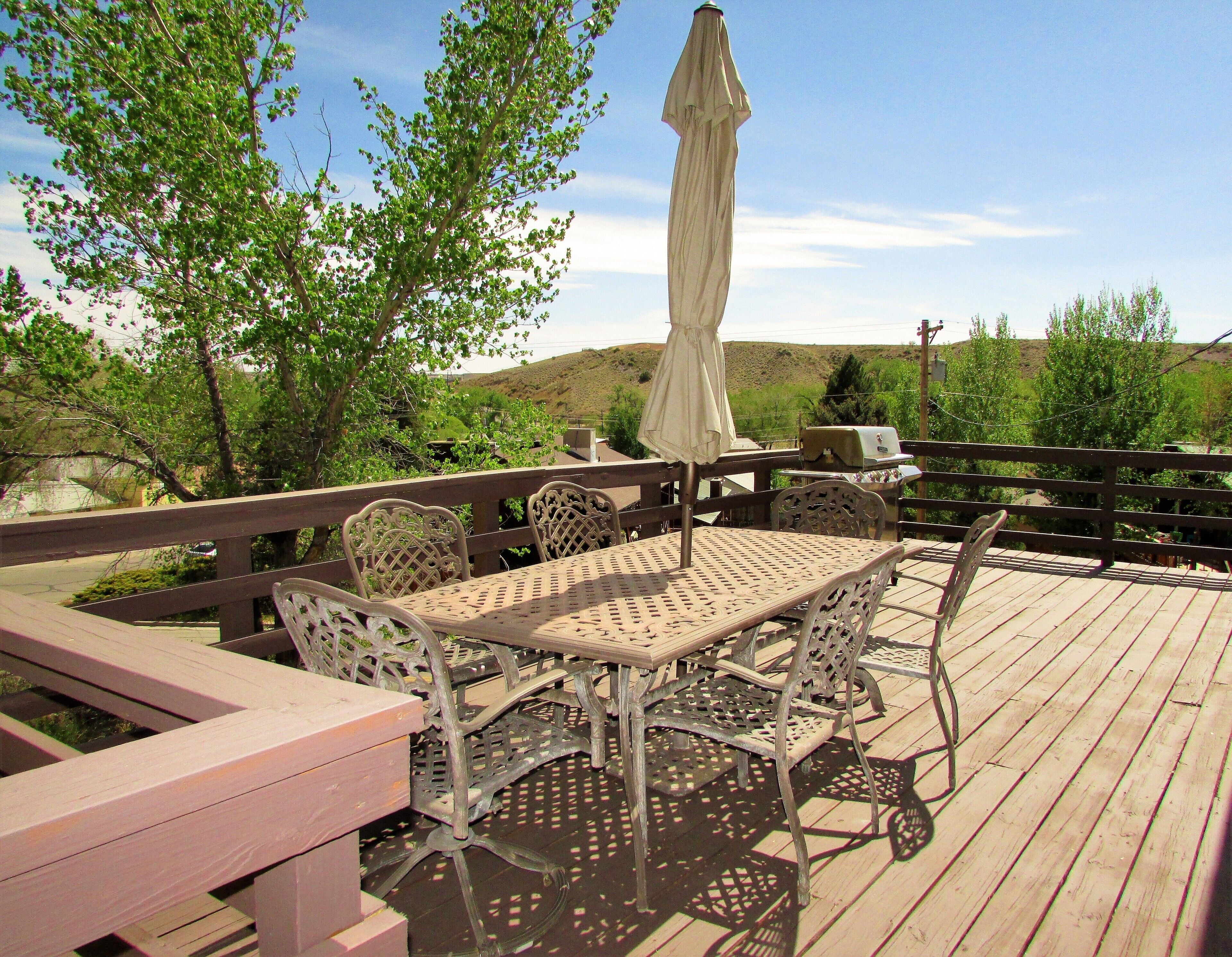 屋外ダイニングエリア