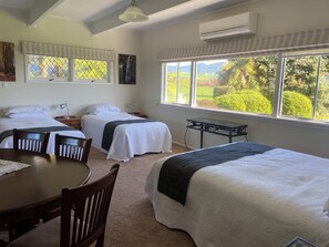 3 chambres, fer et planche à repasser, Wi-Fi, draps fournis