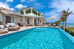 Pool - Amazing Beachfront Villa With Pool - Emily House (Atlantic Shores)