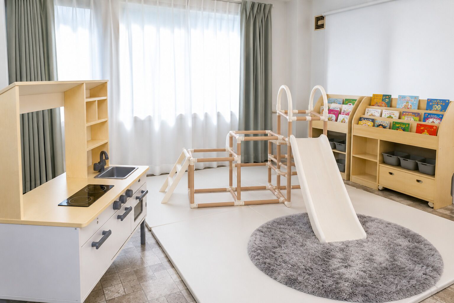 Área de juegos infantiles bajo techo