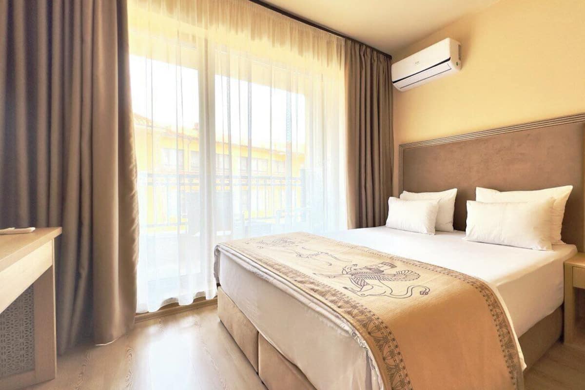 Premium bedding, memory foam beds, in-room safe, desk