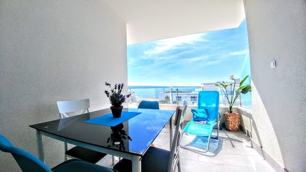 Apartment, 2 Bedrooms, Sea View | Terrace/patio