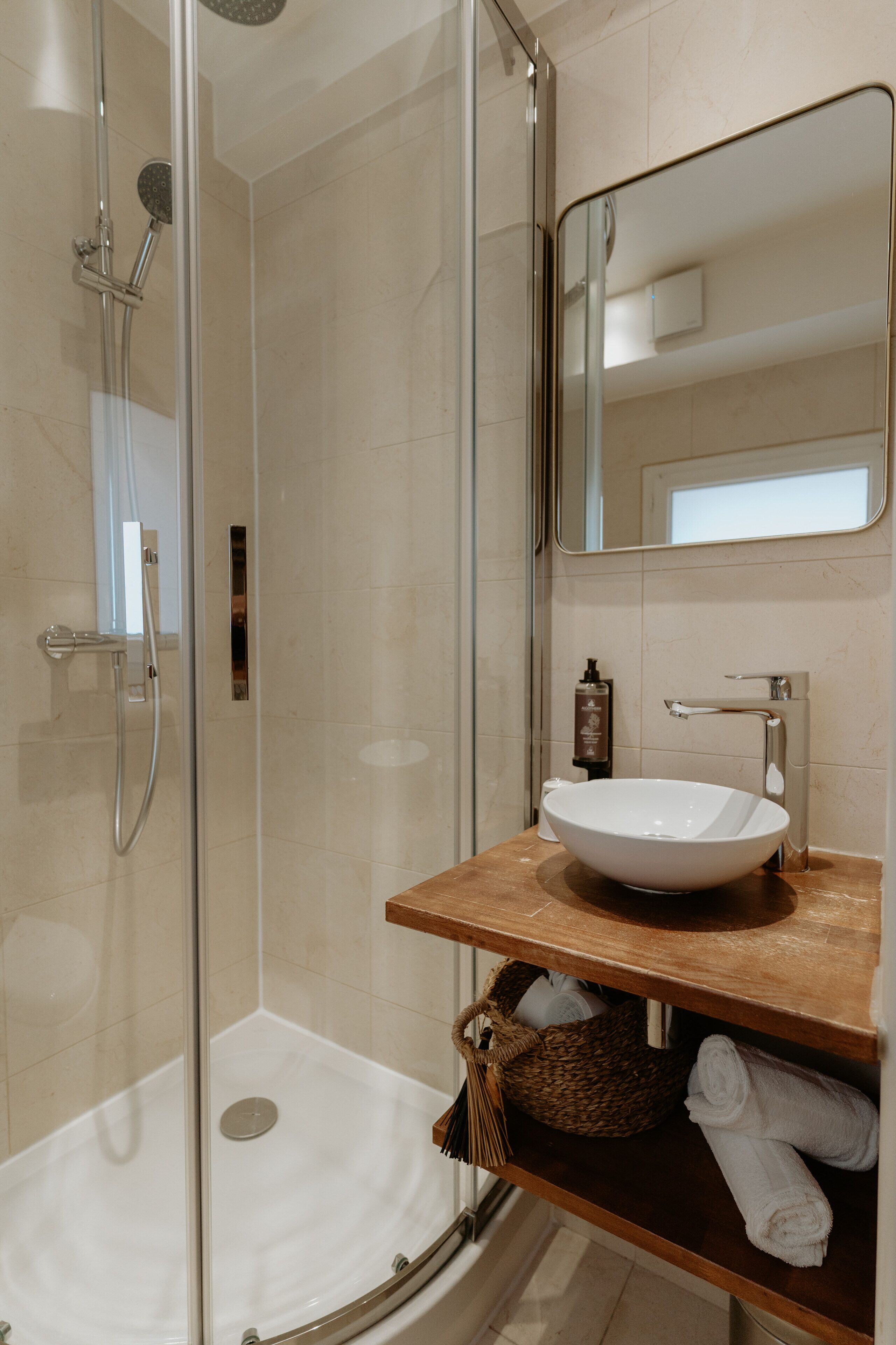 superior double room, terrace | bathroom | shower, rainfall showerhead, free toiletries, hair dryer