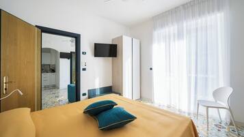Superior-Apartment, 1 Queen-Bett und Schlafsofa | 1 Schlafzimmer, Schreibtisch, kostenloses WLAN, Bettwäsche