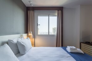 Departamento (0 Bedroom) | Tabla de planchar con plancha, wifi y ropa de cama 