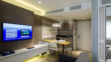 Apartamento (1 Bedroom) | 1 quarto, cortinas blackout, ferros/tábuas de passar roupa, Wi-Fi
