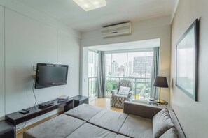 公寓 (1 Bedroom) | 1 多间卧室、熨斗/熨衣板、WiFi、床单