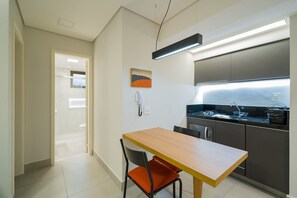 Apartment (1 Bedroom) | Private kitchen | Fridge, stovetop, espresso maker, coffee/tea maker