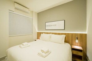 1 bedroom, bed sheets - Lr810 Renovado, no Buzz dos Jardins, com Squash! (São Paulo)