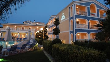 Front of property – evening/night