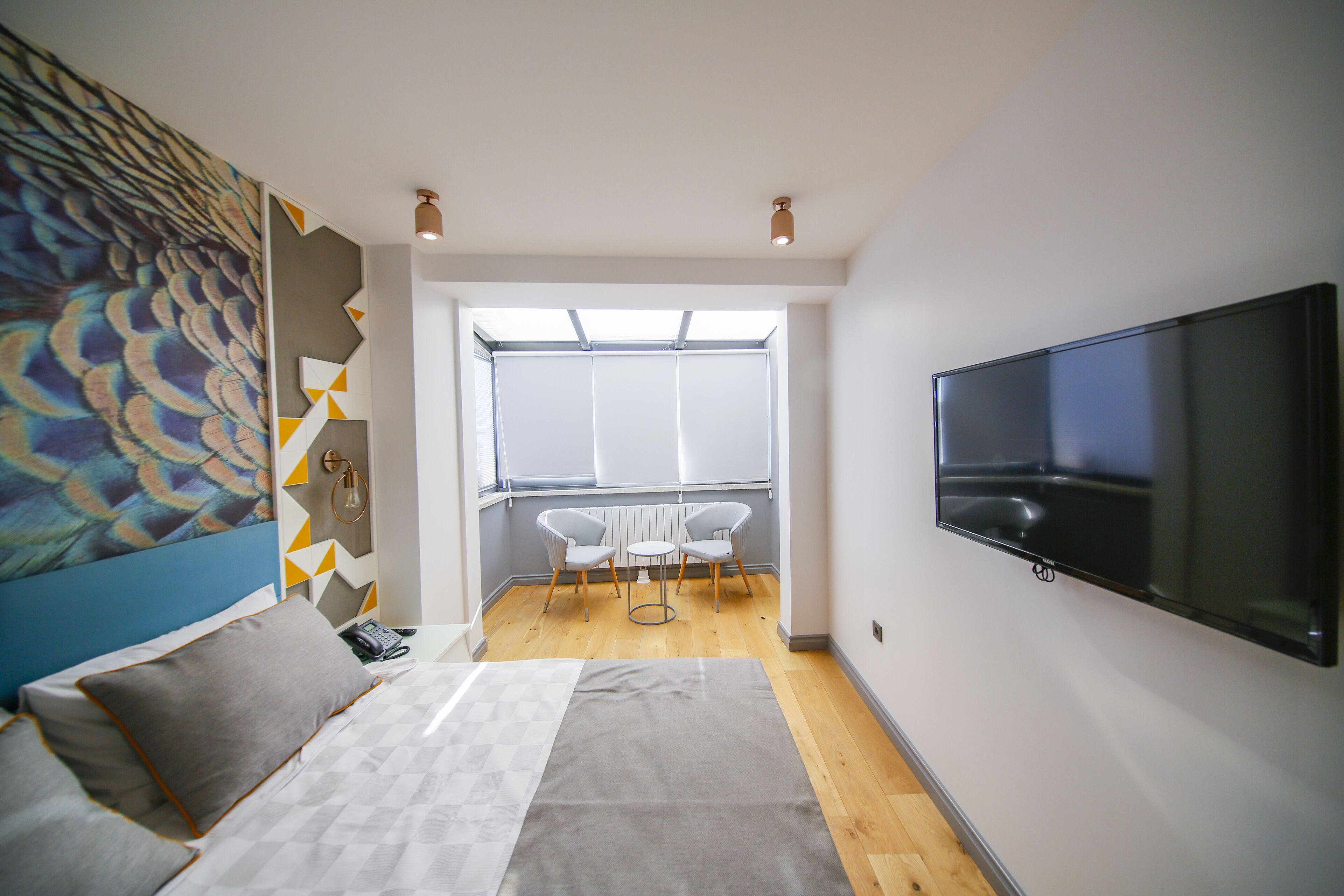 deluxe double room, city view | hypo-allergenic bedding, free minibar items, in-room safe