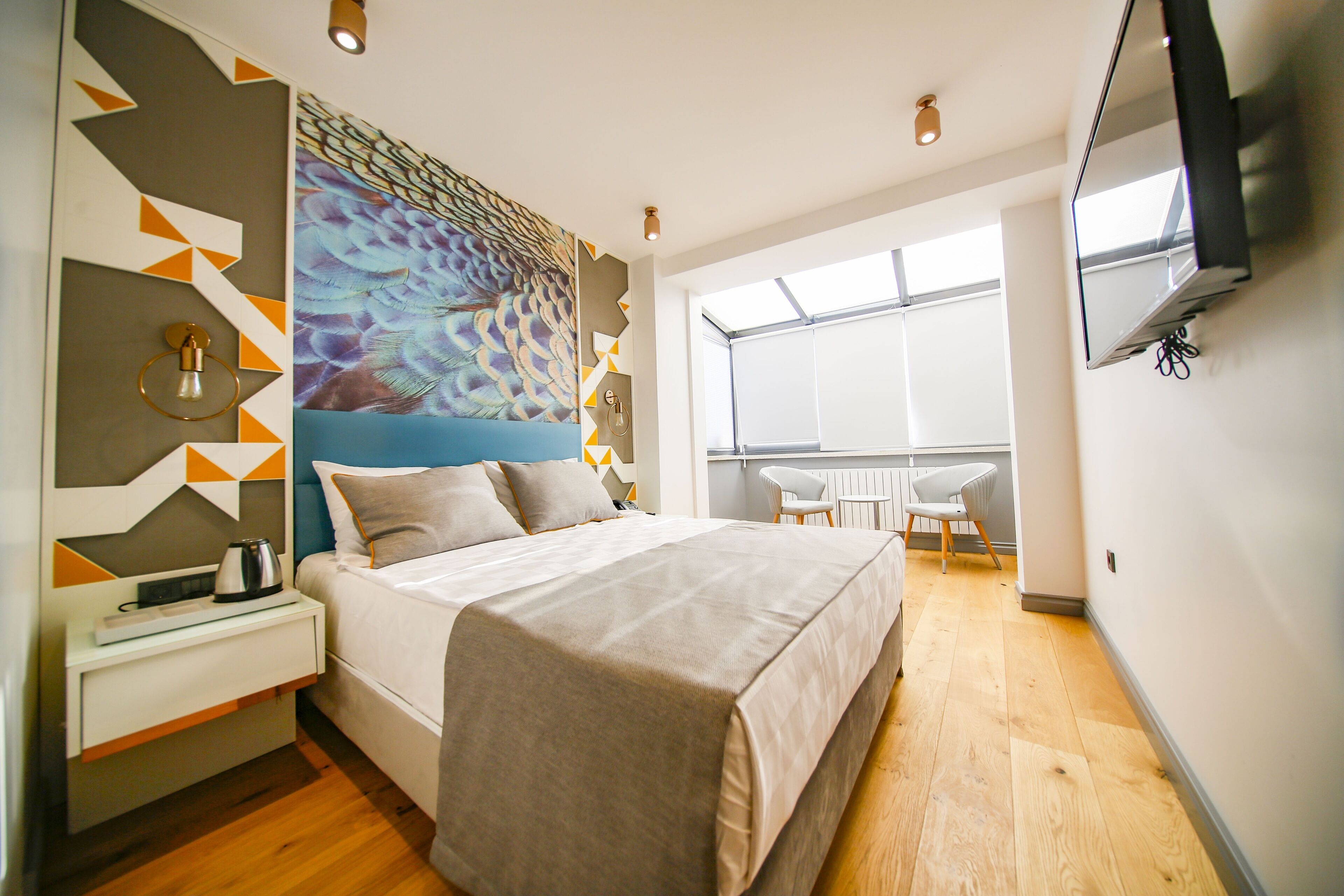 deluxe double room, city view | hypo-allergenic bedding, free minibar items, in-room safe
