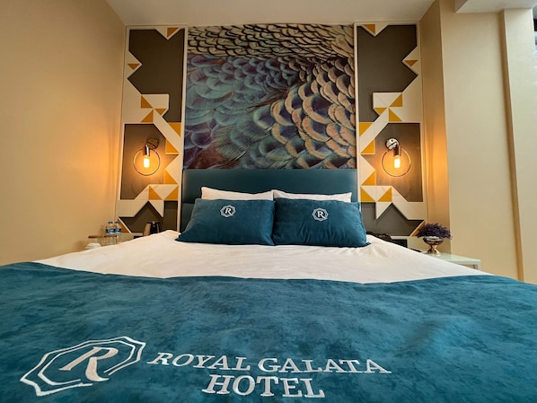 Hypo-allergenic bedding, free minibar items, in-room safe