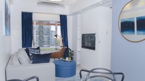 Classic-Apartment | Wohnbereich | Smart-TV, Netflix, Streaming-Dienste