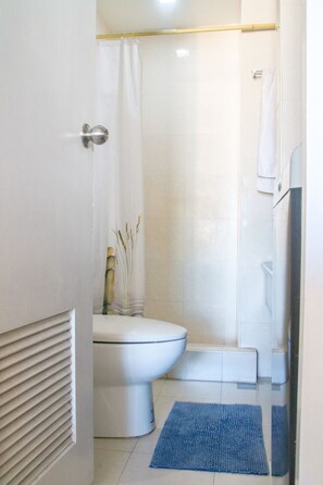 淋浴設備、免費盥洗用品、吹風機、坐浴桶