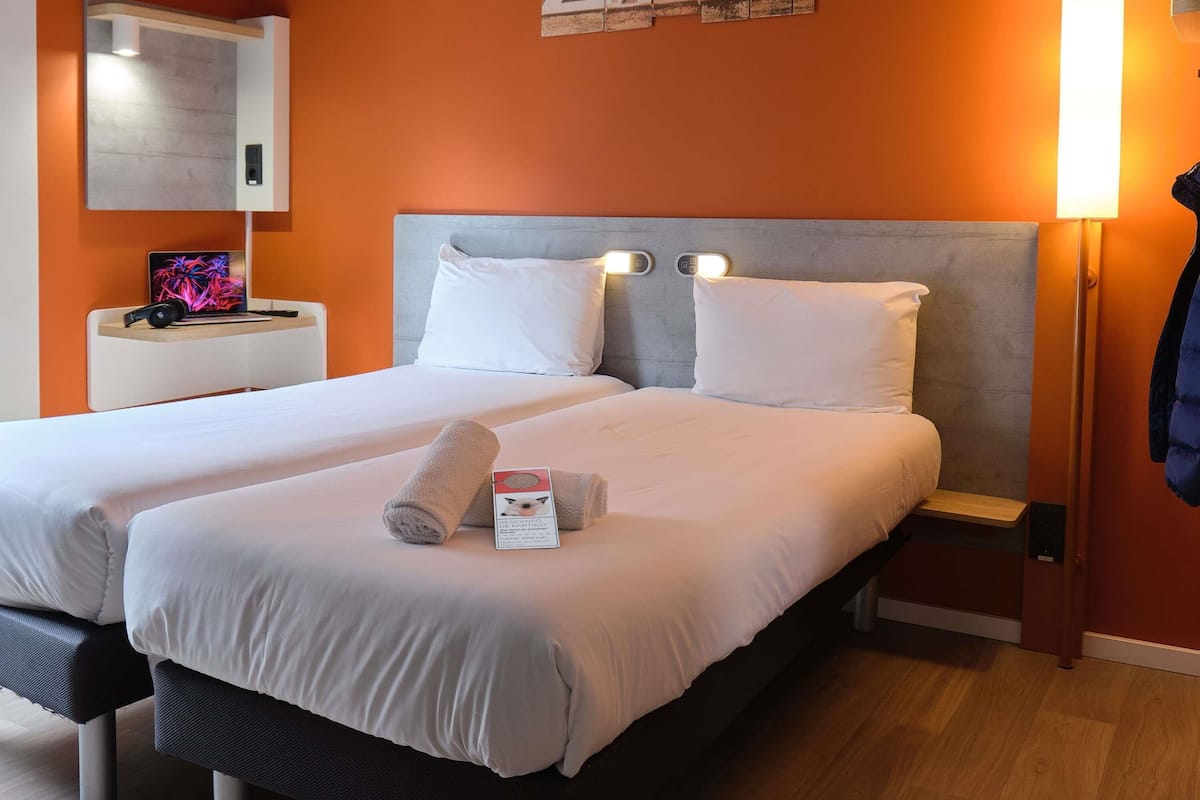 Adapted Twin Room (2 Single Beds) | Blackout drapes, soundproofing, free WiFi, bed sheets