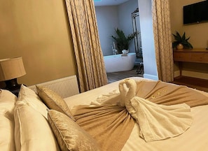 Quarto casal superior | Roupas de cama premium