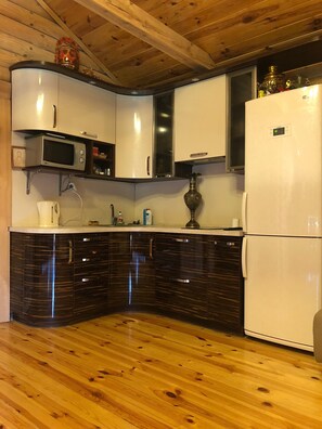 Private kitchen - Гостевой домик с баней в лесу! (Kharkiv)