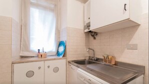 公寓, 1 間臥室 | 私人廚房 | 大型雪櫃/冰箱、爐具、廚房用具/餐具/器皿