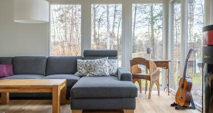 Backen mit Seeblick, Sauna + Kamin + Boot + 2500qm Garten