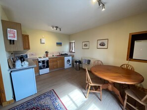 Fridge, microwave, high chair, ice maker
