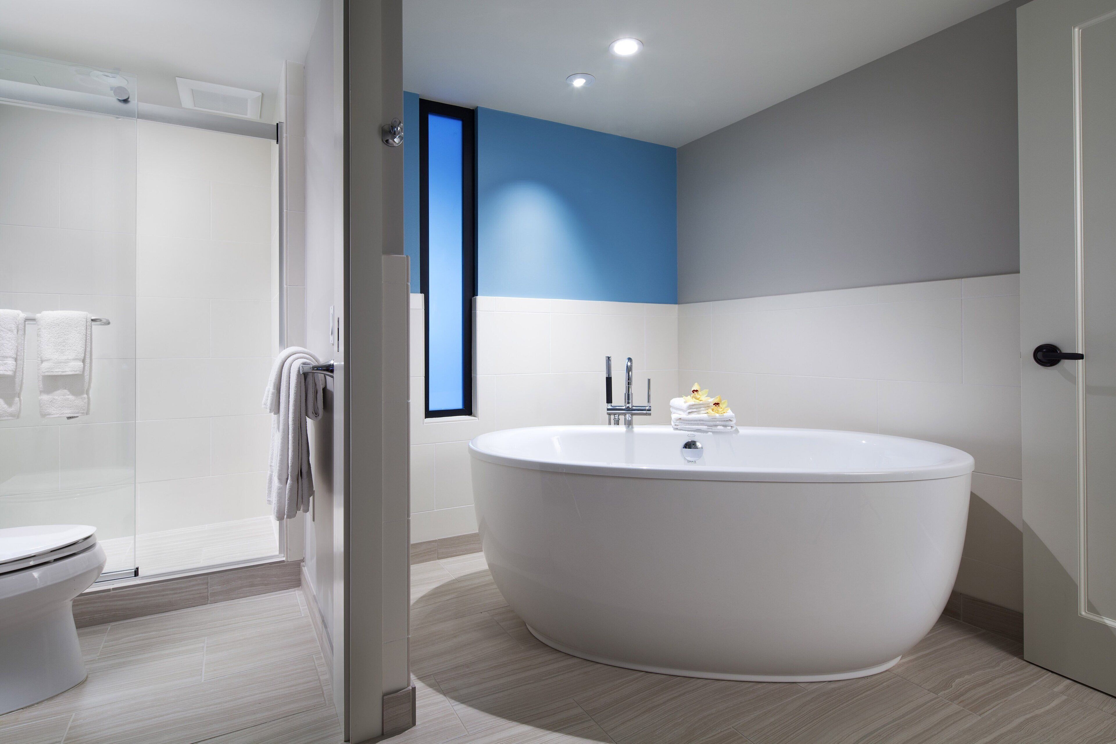 hair dryer, bathrobes, towels